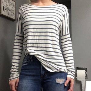 BUY 2, GET 1 FREE! BKE Red Striped Long Sleeve Tee